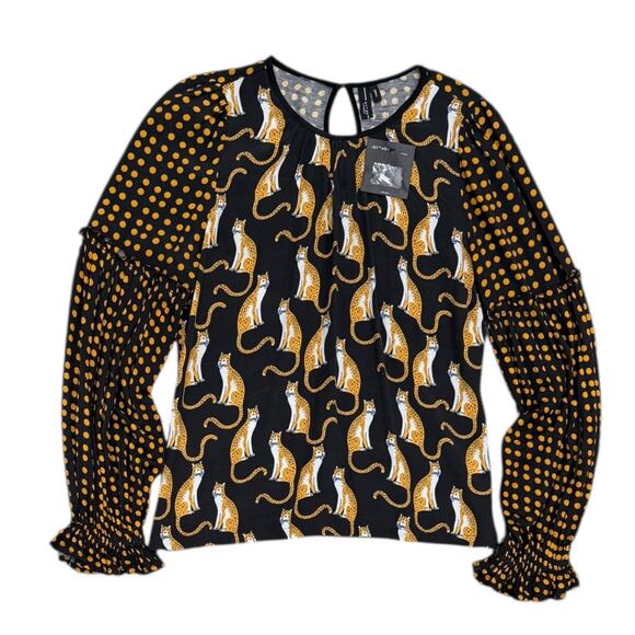 Anthropologie Bl-nk Brienz Leopard Blouse - Picture 7 of 9